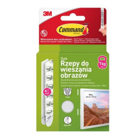 Rzepy Command™ 17206 - do wieszania obrazów, duże, 7,0kg (4 szt.)