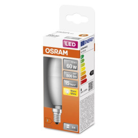 Żarówka LED świeczka E14 7,5W ( 60W) 806lm 230V 3000K (ciepło biała) - LED STAR OSRAM