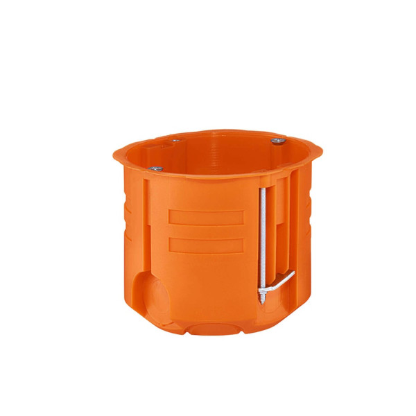Puszka do pustych ścian (g/k) 60mm, głęboka, pomarańczowa - P60DF Simet