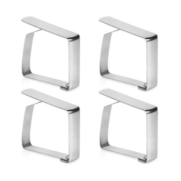 4x klipsy klamry do obrusu stalowe Vilde 139462