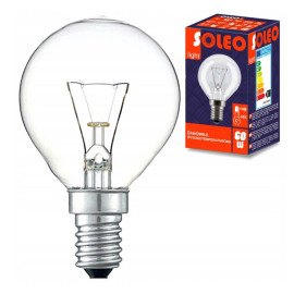 Żarówka E14 "kulka" - 60W 230V wysokotemperaturowa SOLEO