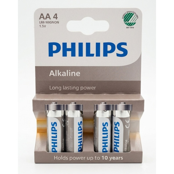 4x bateria alkaliczna LR6 (AA) Philips