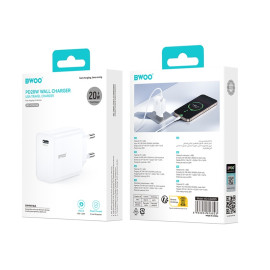 Ładowarka sieciowa 20W 1x USB-C - CDA226 BWOO