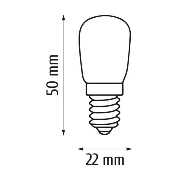 Żarówka LED E14 2W 213lm - T22 4000K (neutralna-biała) - ELS210NW INQ