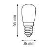 Żarówka LED E14 T26 (do lodówki) 3,5W 331lm (ciepło-biała) ELS230WW INQ