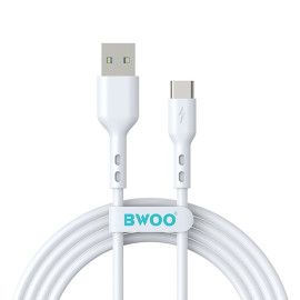 Kabel USB-A - USB-C 1,0m 3A biały - BWOO BO-X172C