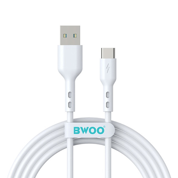 Kabel USB-A - USB-C 1,0m 3A biały - BWOO BO-X172C