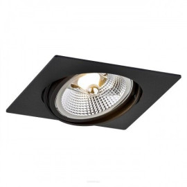 OLIMP PLUS 4746  pojedyńczy czarny - oprawa wpuszczana GU10 AR111