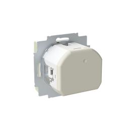 gniazdo z bolcem i przesłonami z USB A+C Zoni oliwkowy 5569T-A32357 243 2CHT693257A4243