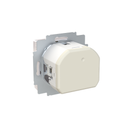 gniazdo z bolcem i przesłonami z USB A+C Zoni biały 5569T-A32357 500 2CHT693257A4500