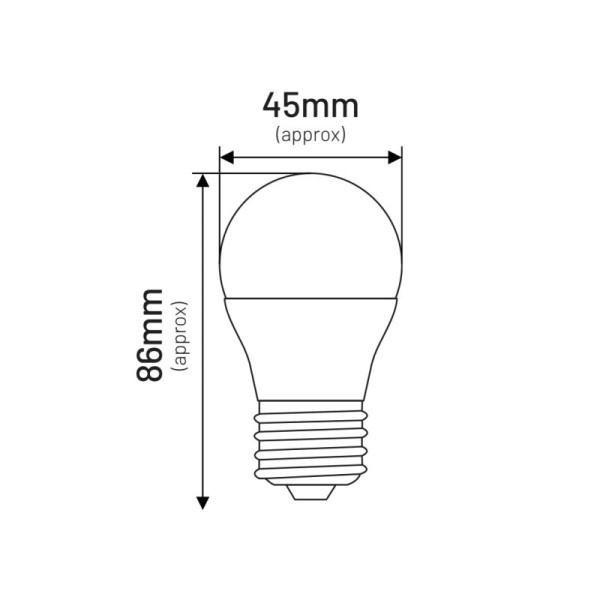 Żarówka LED E27 7W KULKA 600lm 4000K INQ ELP085NW