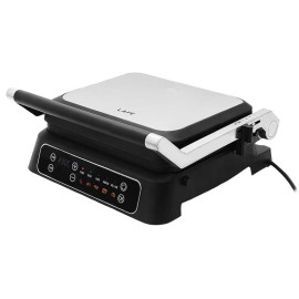 grill kontakt GrillMaster, 2000W ,140-230stop, rozkł. i wyjm. płyty, timer,reg.wysok.,autom.progr.inox