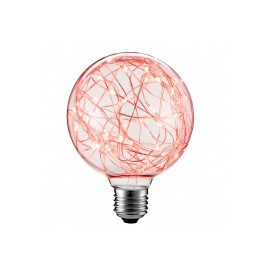 FUTURA-G125 LED E27 2W żarówka dekoracyjna CZERWONA