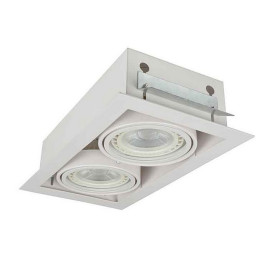 NOVA 2 DOWNLIGHT 2x Z KOŁNIERZEM biały AZ2876