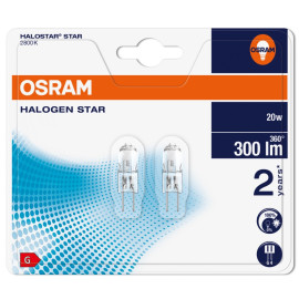 2x Żarówka halogenowa "kapsułka" G4 20W 12V - 64425 Osram 