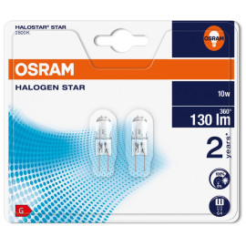 2x żarówka halogenowa kapsułka G4 10W 12V - 64415S Osram 