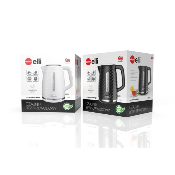 Czajnik bezprzewodowy 1,7L, 2200W, strix - C 280C Eldom