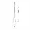 Lampa wisząca CHEOPE SP P 1x100W E27 Vistosi