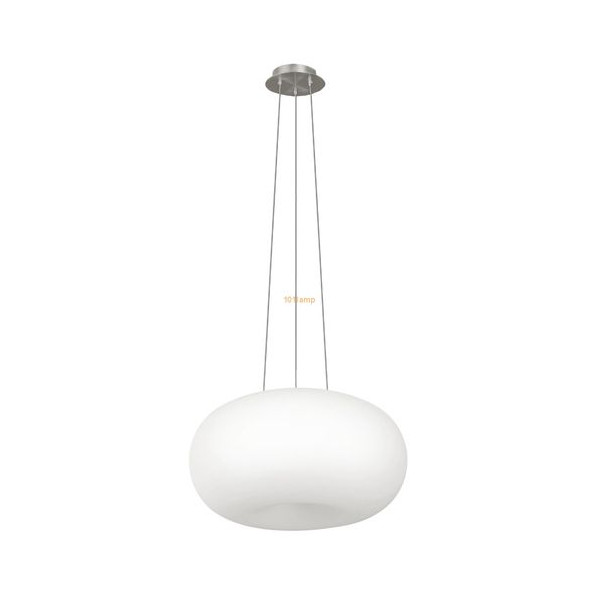 Lampa wisząca 2xe27 (max2x60w) biała 450mm,wys.1100mm Optica 86815 Eglo