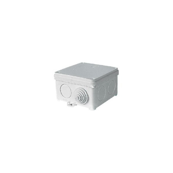 Puszka naścienna 53 x 83 x 83mm, z dławnicami, bezhalogenowa, samogasnąca, UV, IP 55 - N80x80 Simet