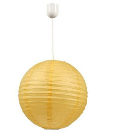 Lampa wisząca 1 płomienna 1xe27(max 60w)bibuła żółta Kokon Candellux