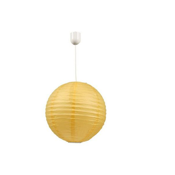 Lampa wisząca 1 płomienna 1xe27(max 60w)bibuła żółta Kokon Candellux