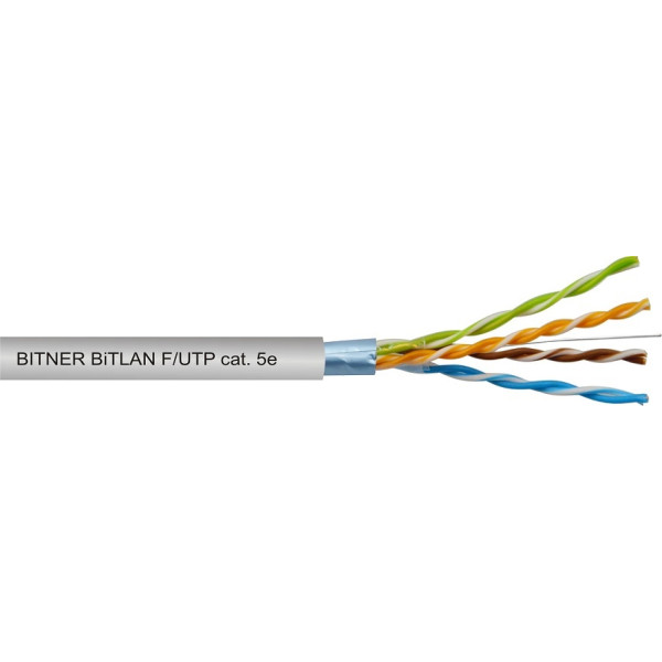 F/UTP kat.5e 4X2X0,5 kabel teleinformatyczny ekranowany 200MHz  (BiTLAN F/UTP)  TI0007 305mb  