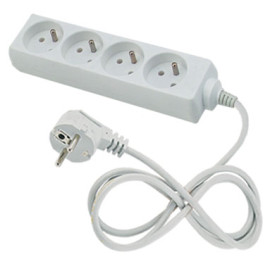 Przedłużacz 4 gniazda z uziemieniem, 3m - 4x2P+Z 10A 250V - EPS-403 Elgotech