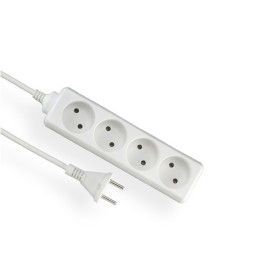 Przedłużacz 4 gniazda bez uziemienia, 3m - 4x2P 10A 250V - EPS-43 Elgotech