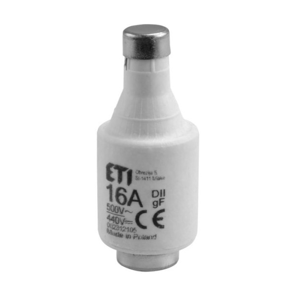 Wkładka bezpiecznikowa 16A DII gF / BiWts 500V AC/440V DC E27 002312105
