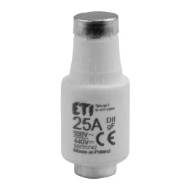 Wkładka bezpiecznikowa 25A DII gF / BiWts 500V AC/440V DC E27 002312107