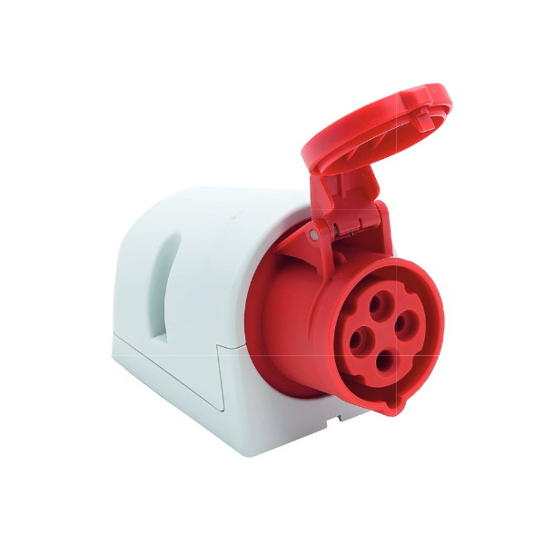 Gniazdo stałe 16A 3P+Z 400V IP44 - PCE 114-6