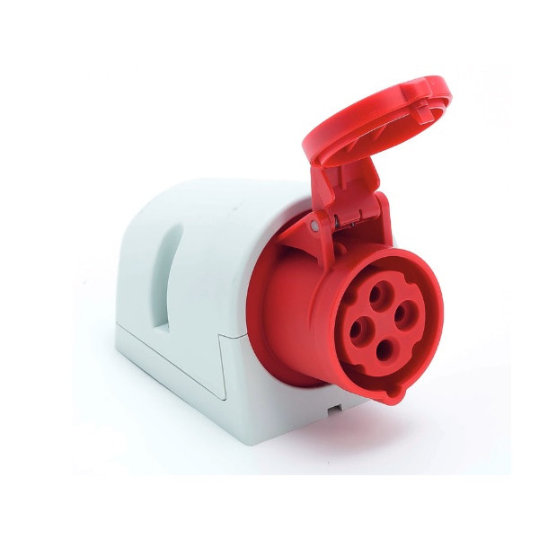 Gniazdo stałe 32A 3P+Z 400V IP44 - 124-6 PCE