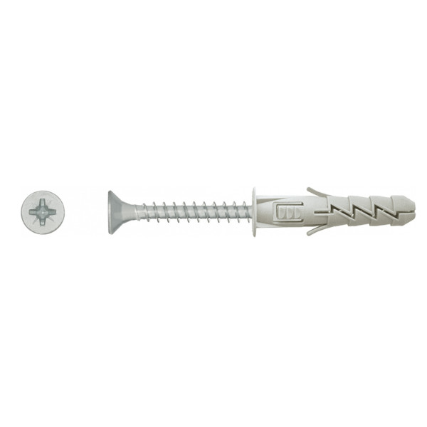 Kołek rozporowy FIX fi 6 z wkrętem 3,5x30 mm polipropylen FIX-06+ (op. 200 szt.)