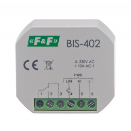 Przekaźnik bistabilny BIS-402 230V 16A (do puszki), F&F
