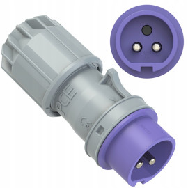 Wtyczka przenośna 16A 2P 24V fioletowa IP44 TWIST 062V