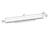 SET RAW 60 FLUO 14W KINKIET ALU 23121-01