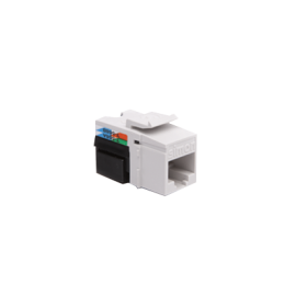 CJ545U Wkład gniazda komputerowego RJ45 kat.5e, nieekranowany (UTP) biały