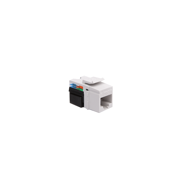 CJ545U Wkład gniazda komputerowego RJ45 kat.5e, nieekranowany (UTP) biały