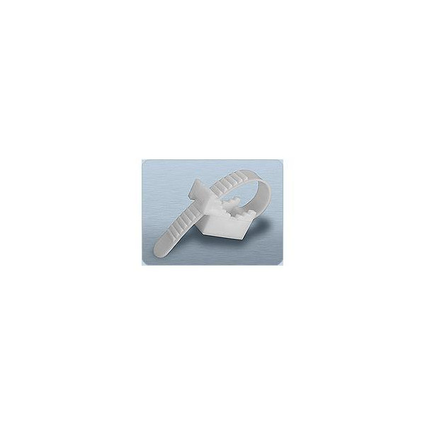 UP-30 UCHWYT PASKOWY  30mm /100mm . H.7207 BIAŁY