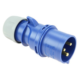 PCE 023-6 Wtyczka przenośna 32A 3P 230V niebieska IP44 SHARK