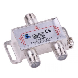 ROZG.F SAT 2 WAY SPLITTER 5-2450MHz /ZLA0635/PP/ CORAB /ANT0041/
