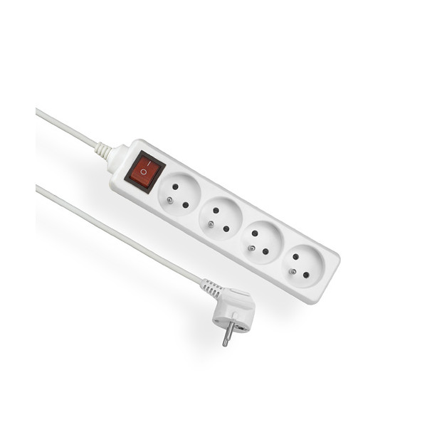 Przedłużacz z wyłącznikiem 4 gniazda z/u, 1,5m - EPS-401,5W Elgotech