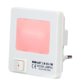 LN-03 LAMPKA NOCNA KWADRAT CZERWONA