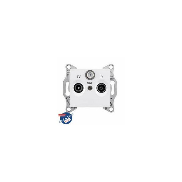 SDN3501321 GNIAZDO R/TV/SAT KOŃCOWE BIAŁE