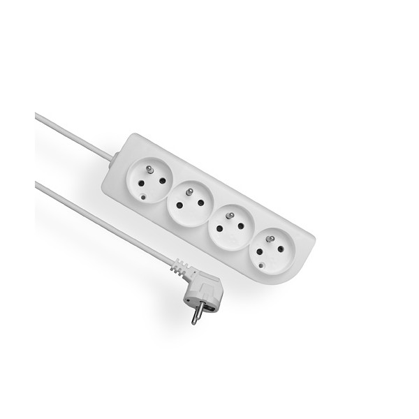Przedłużacz 4 gniazda z uziemieniem, 3m - 4x2P+Z 10A 250V - PSN-403 Elgotech