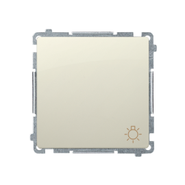 BMS1.01/12 Przycisk "światło" (moduł) 10AX 250V, beżowy BASIC