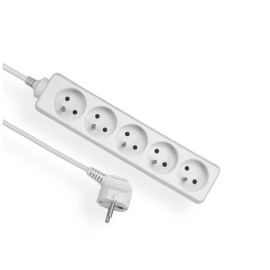 Przedłużacz 5 gniazd z uziemieniem, 1,5m - 5x2P+Z 10A 250V - EPS-501,5 Elgotech