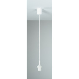 Lampa Zawiesie E27 70cm białe okrągłe (do kloszy)