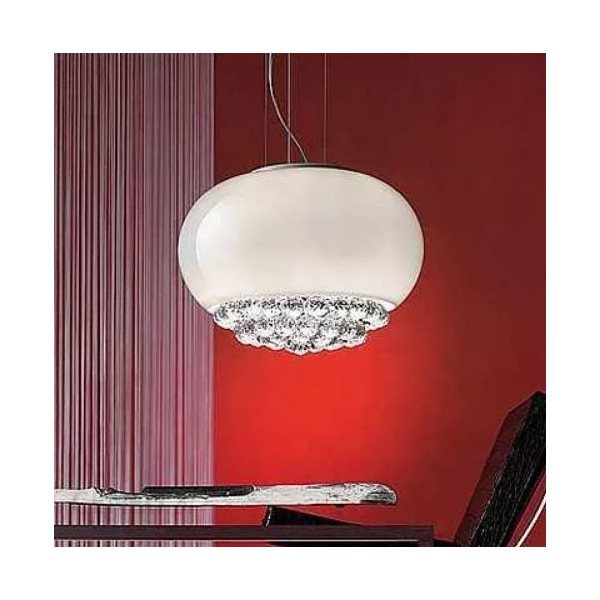 Lampa wisząca 3xE14 (max 3x60w) biała MIR 3 Masiero